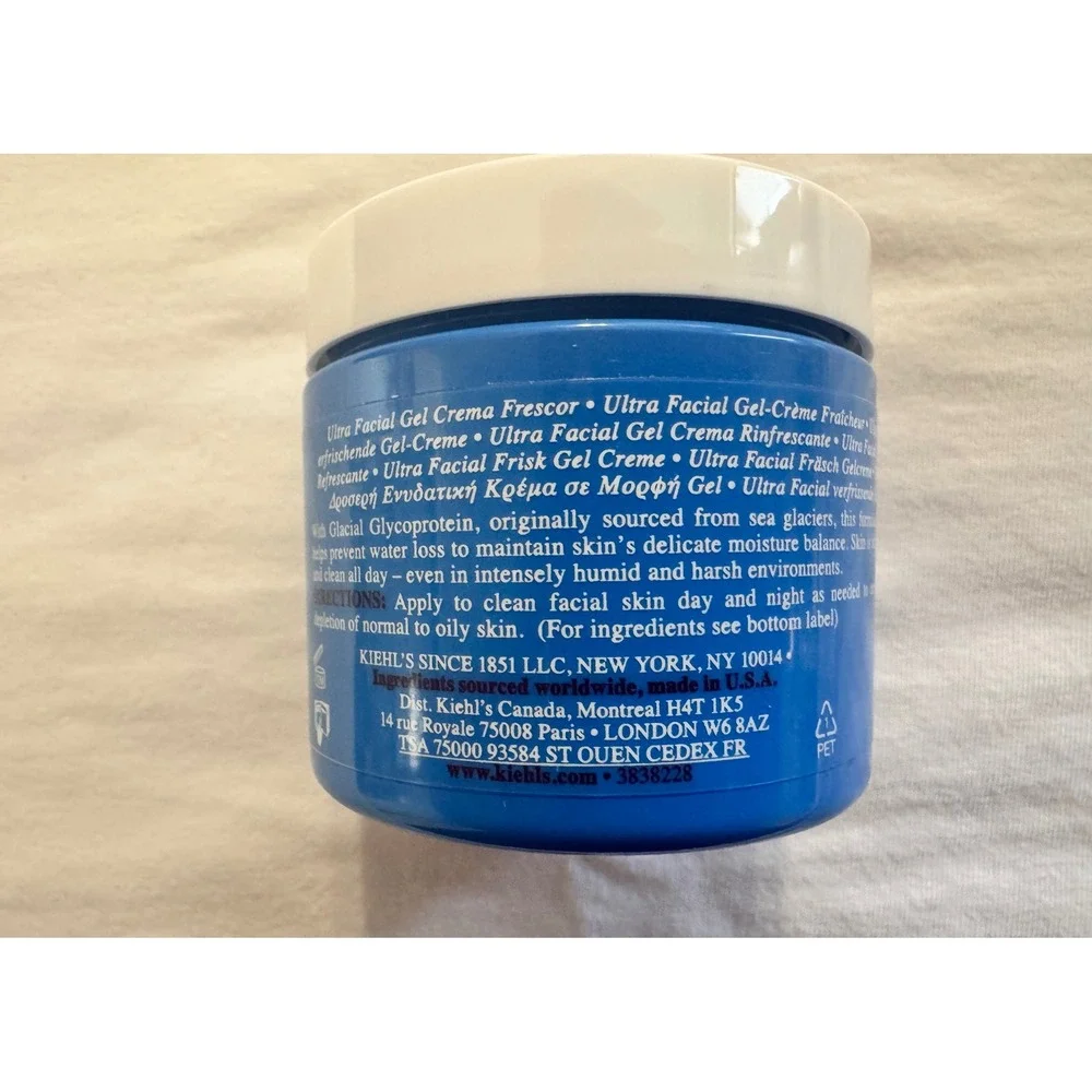 Kiehls Ultra Facial‎ Fresh Gel Cream 4.2oz 125ml Normal to Oily Skin Moisturizer - Picture 3 of 5